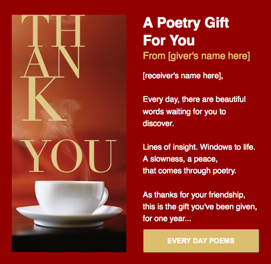 Every Day Poems Thank You