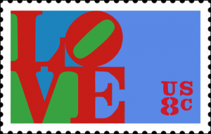 robert indiana love stamp