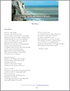 what is the main idea of the poem dover beach