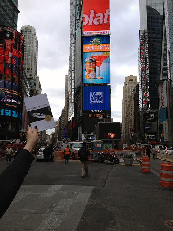 poetry at work sighting times square