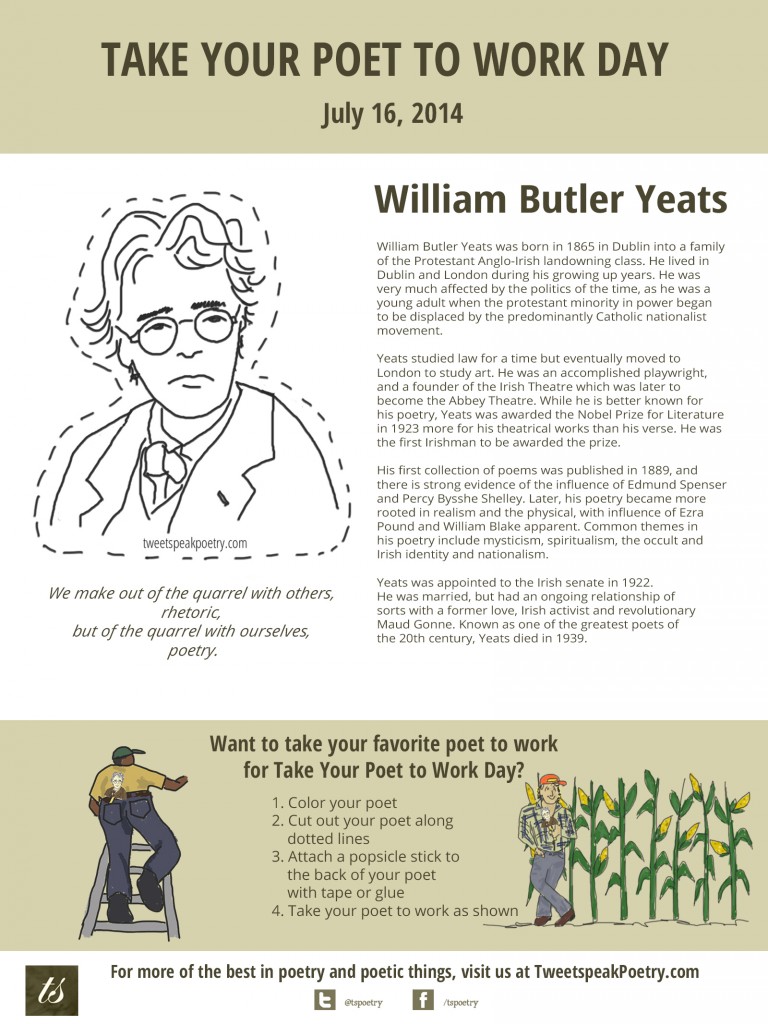 Take Your Poet to Work Day - WB Yeats