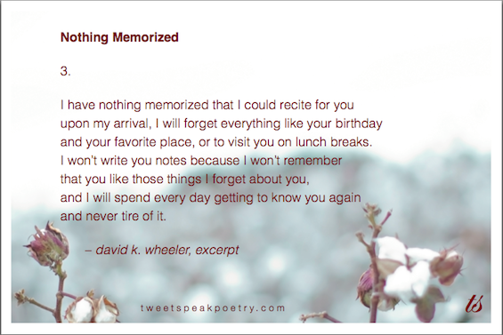 Nothing Memorized David K. Wheeler