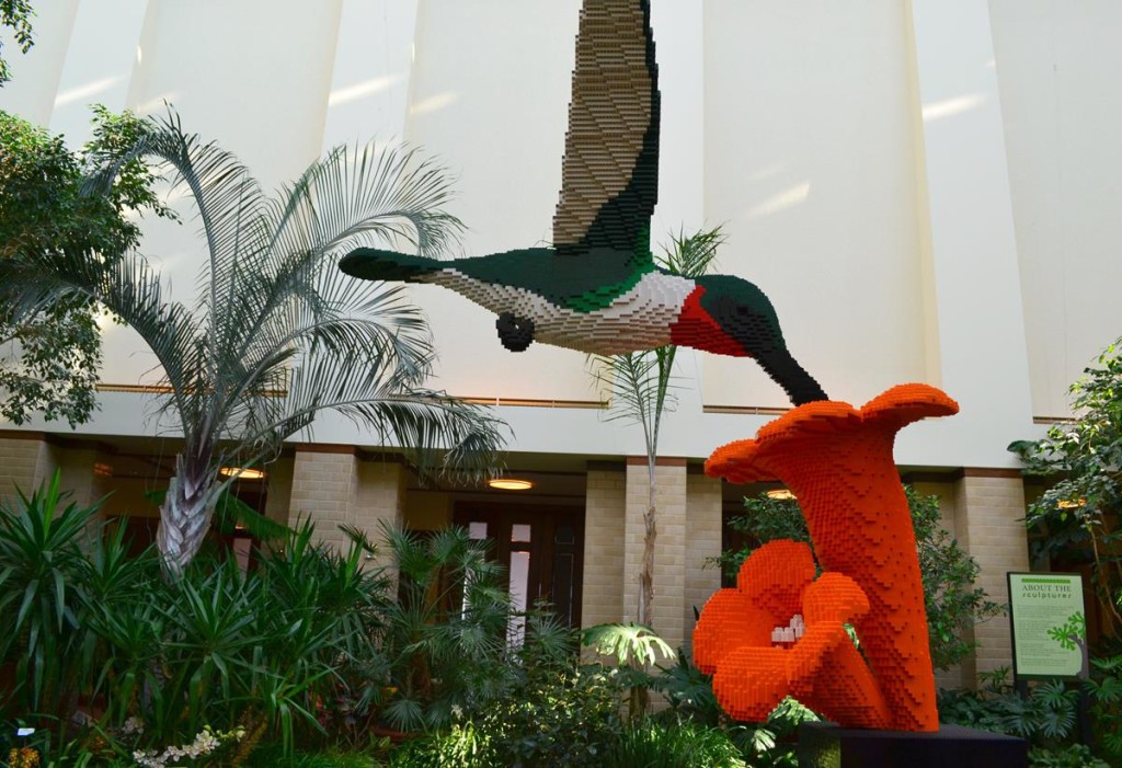 Lego Hummingbird Lauritzen Gardens