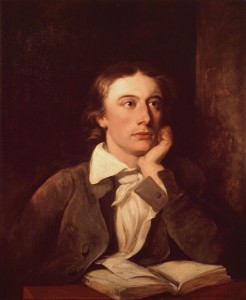 Portrait of Keats by William Hilton, national Portrait Gallery, London