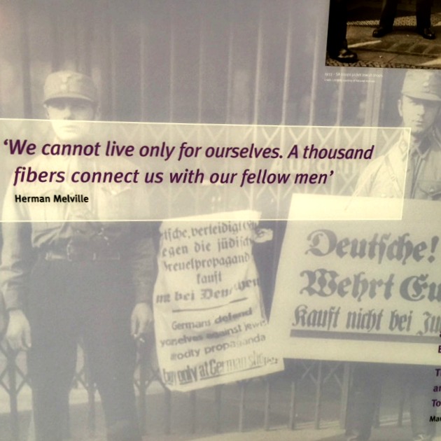 Herman Melville quote at Holocaust Memorial Center