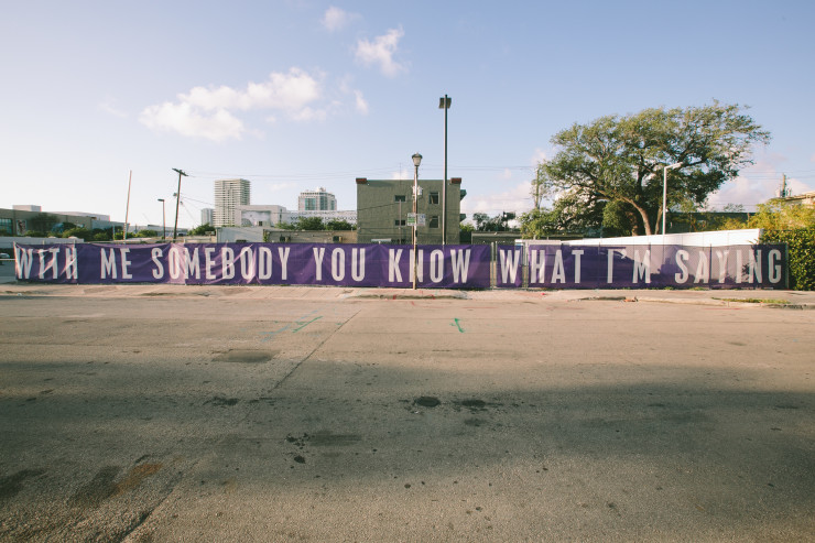 O Miami Poetry Festival outdoor poem ©gesischilling