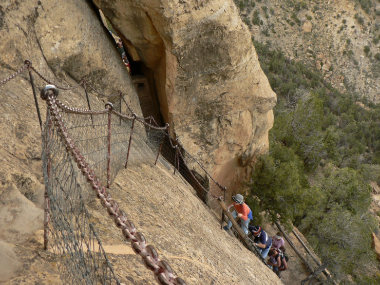 Stone steps at Mesa Verde