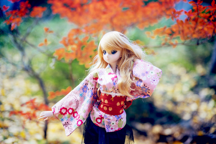 Blond Doll Japanese Clothes