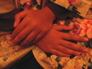 little girl hands