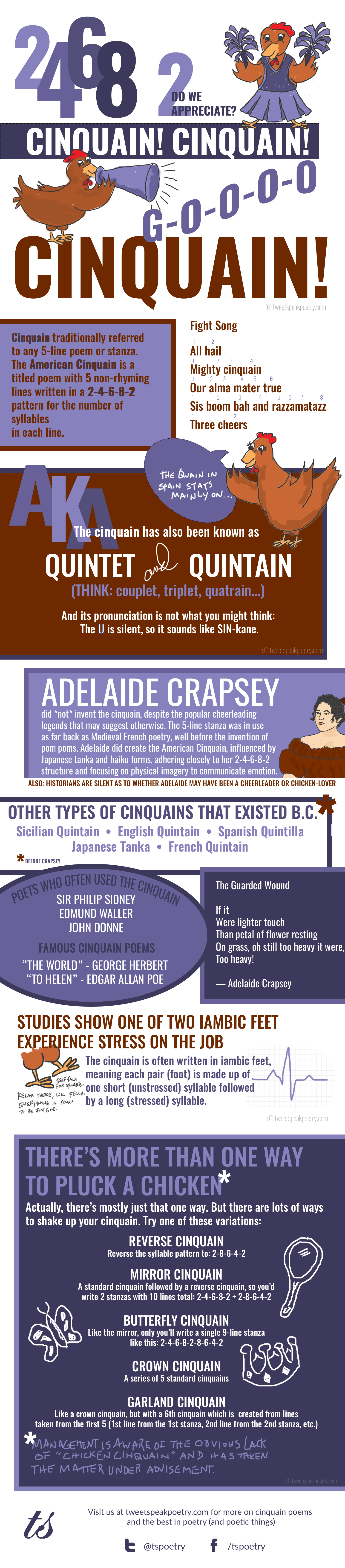 How to Write a Cinquain Poem infographic