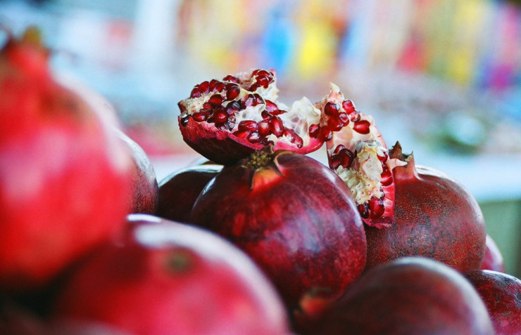 Eating and drinking poems pomegranate