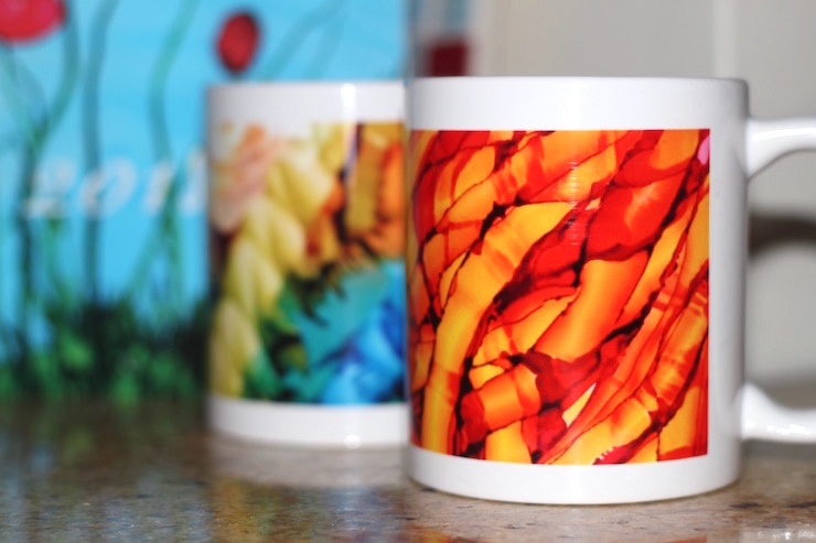 Rainbow and Orange Mug