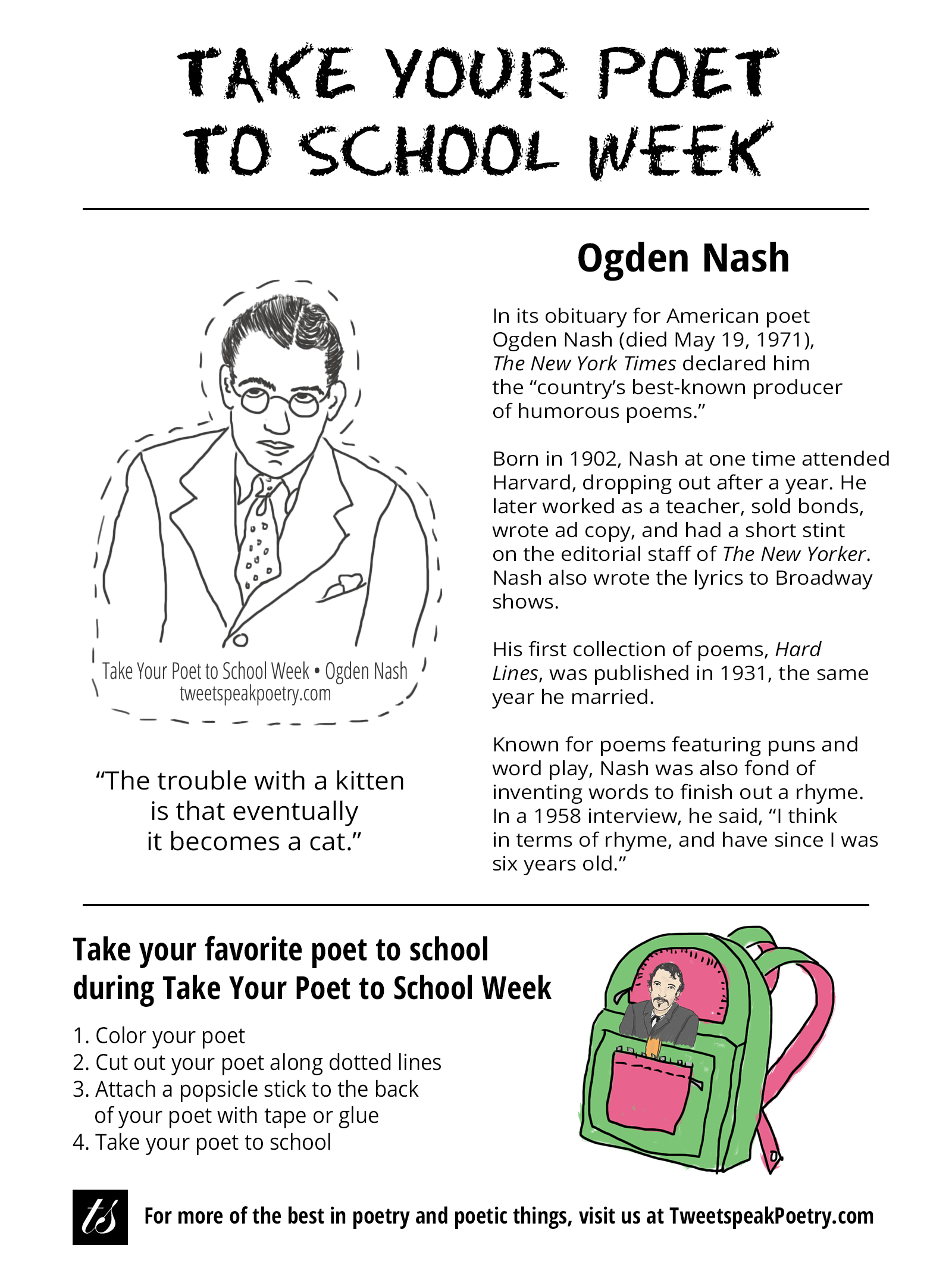 ogden nash awards ogden nash quotes