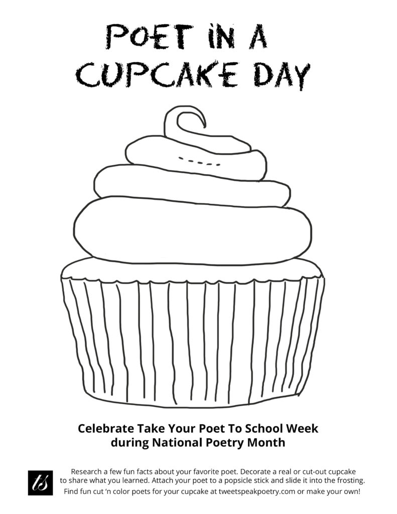 Poet in a Cupcake Day Printable
