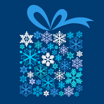 Little Blue Snowflake Gift