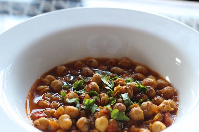 Curried chickpeas