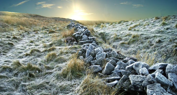 The Old Ways Robert Macfarlane frost on stone wall