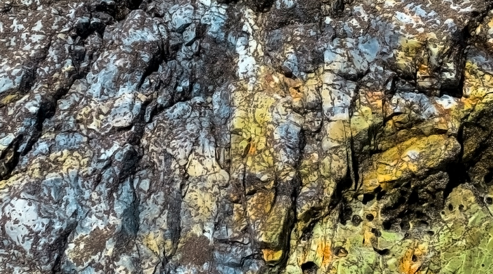 Colorful Rocks on the Beach