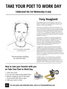 Tony Hoagland — Take Your Poet to Work Printable