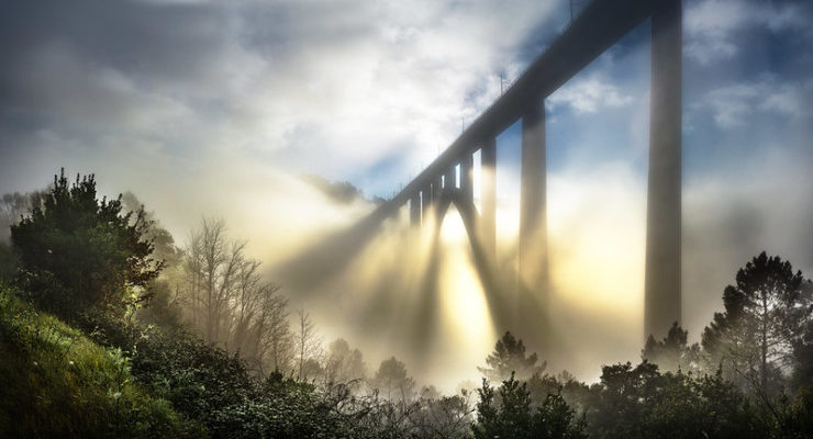 bridge is sunrise mist