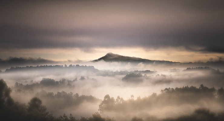 mountains and clouds for The Silver Chair by C.S. Lewis
