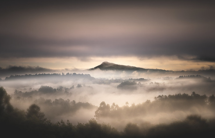 mountains and clouds for The Silver Chair by C.S. Lewis