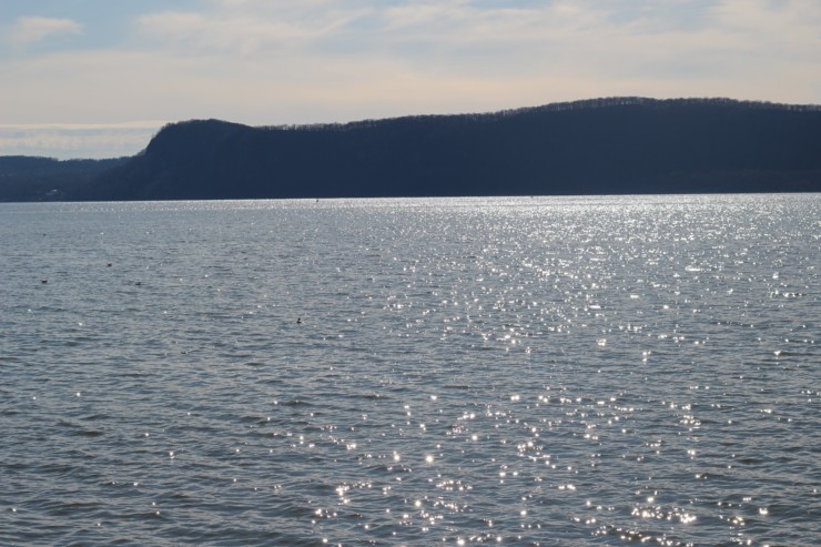 Gazebo Facing Hudson River Sparkling