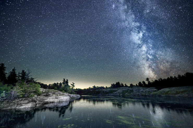 starry sky over turtle bay