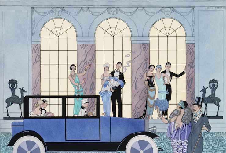The Great Gatsby Fashion Vintage 1920s Party-George Barbier "Au Revoir"