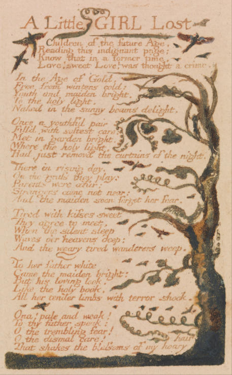 william blake a little girl lost