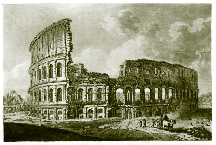 drawing the coliseum for poem edgar allan poe