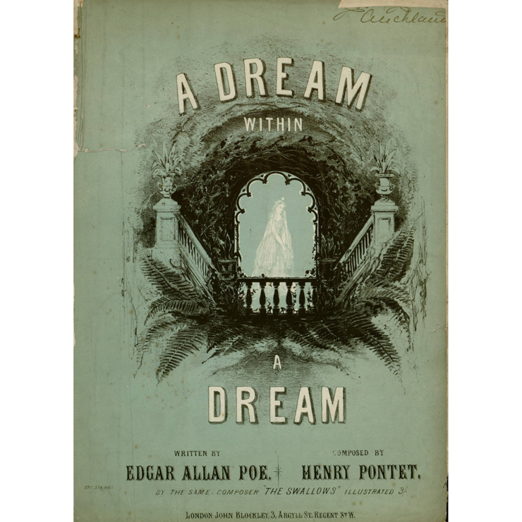 sheet music a dream within a dream edgar allan poe