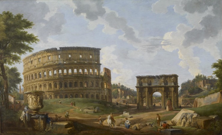 the colosseum painting for poem edgar allan poe