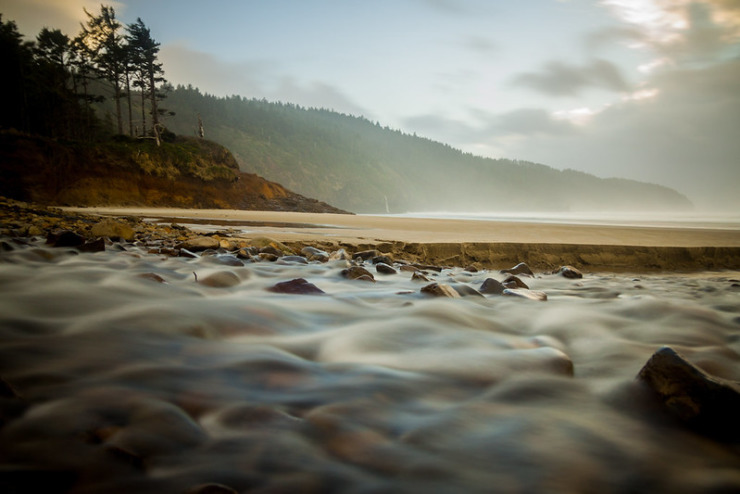 rocky lakeshore