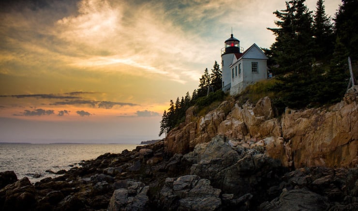 Bass Harbor Lighthouse Emerson Concord Hymn