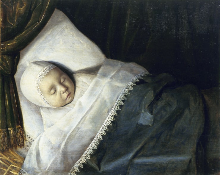 child on their deathbed