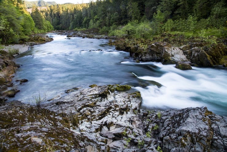 stream over rocks