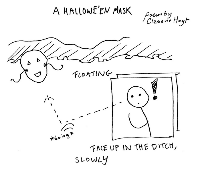 a halloween mask haiku by clement hoyt