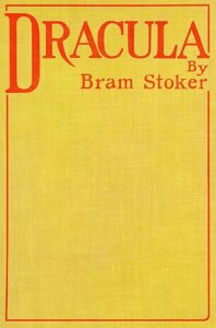 The original cover of "Dracula" in 1897