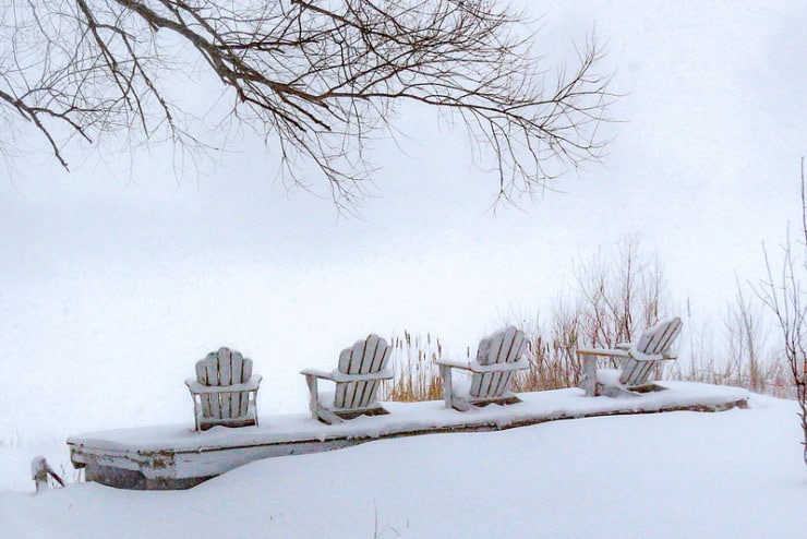 adirondacks in snow