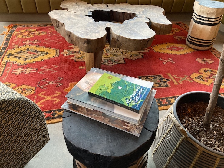 The Sadbook Collections-The Tannery tree trunk coffee table Woodstock NY