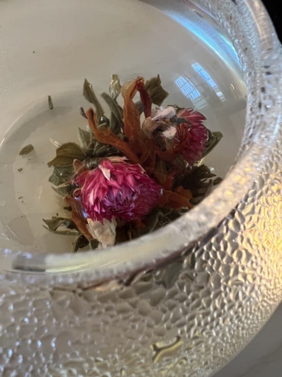 flowering tea photo by Michelle Rinaldi Ortega