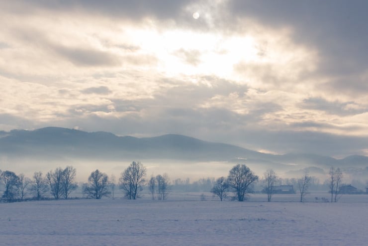 cloudy cold fog mountain